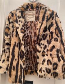 Giacca pelliccia ecologica animalier