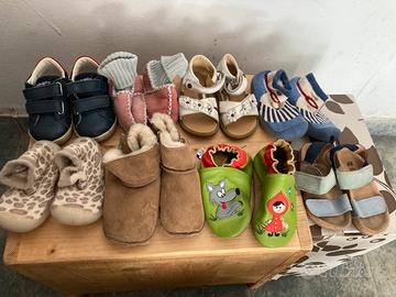 Lotto 8 paia scarpe bambini numero 20-21