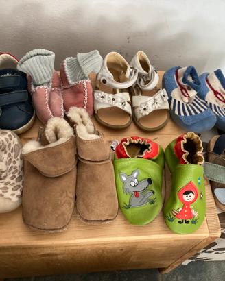 Lotto 8 paia scarpe bambini numero 20-21
