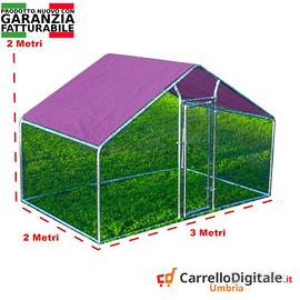 Gabbia per Polli 3x2m x 2mH-6mq - violetto