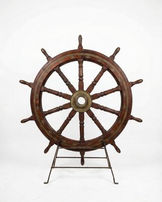 Grande Timone Nautico Decorativo in Legno