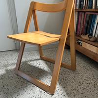 SEDIA DI DESIGN ANNI 70/80 PIEGHEVOLE IN FRASSINO