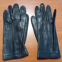 Guanti in pelle neri da donna