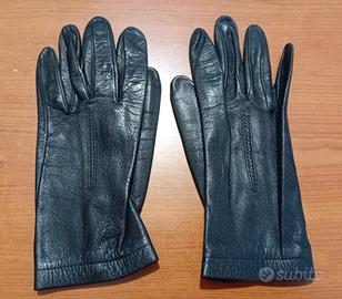 Guanti in pelle neri da donna