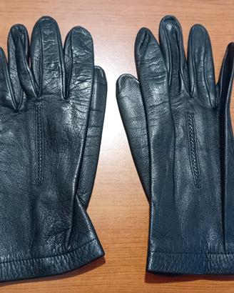 Guanti in pelle neri da donna