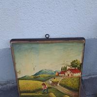 quadro in legno aprile