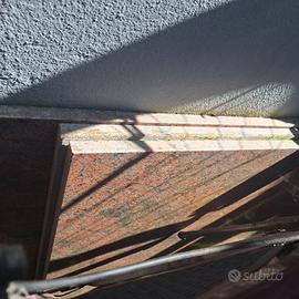 lastre granito, rosso venato