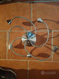 lampada da soffitto/parete a 5 bracci flessibili