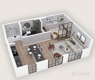 Grazioso bilocale arredato a Cardano al Campo