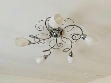 Lampadario moderno con 5 bracci