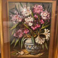 Quadro vintage natura morta - olio su tela