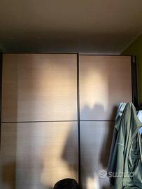 armadi 2 ante scorrevoli 183x62x245 accessoriata