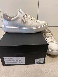 Sneakers TAGLIATORE in pelle bianca n. 42