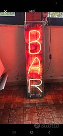 insegna luminosa bar misure 100 x 25 cm