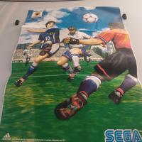 adesivo sega giochi  calcio mondiali pubblicitario