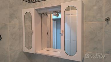 specchio con ante da bagno