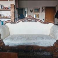 2 divani antichi gemelli stile barocco