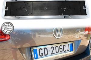 Portatarga Posteriore Cromato per BMW Acciaio Inox