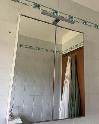Mobile specchio a due ante per bagno