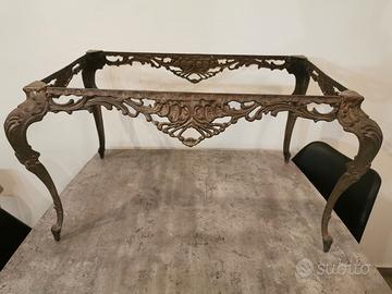 Base Tavolino Vintage in Metallo Luigi XV