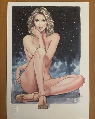 Omaggio a Charlize Theron di Milo Manara