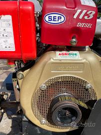 Motozappa sei motore diesel Yanmar