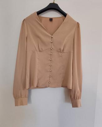 Blusa/Camicetta color carne