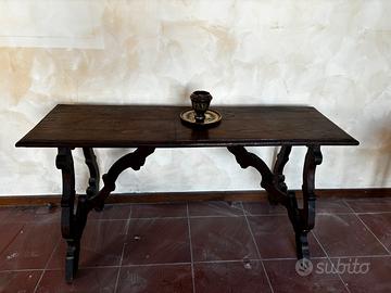 Tavolo lungo in legno anni 50