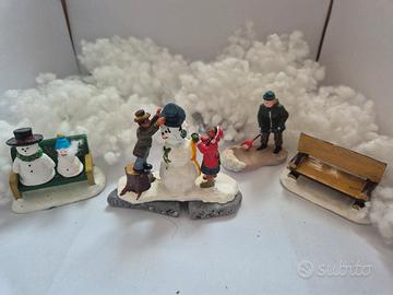 Lemax – Lotto con pupazzi di neve e personaggi