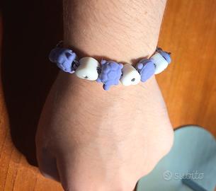 Braccialetto bimba Morellato 6 charm bianco viola