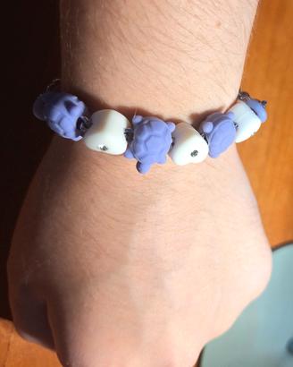 Braccialetto bimba Morellato 6 charm bianco viola