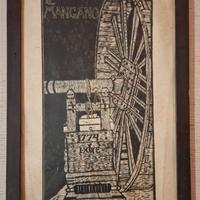 Xilografia di Bruno da Osimo 1930 - Il Mangano