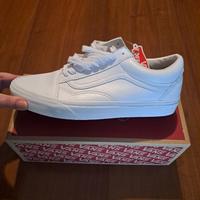 Vans Old Skool in pelle truewhite 
