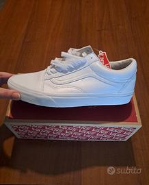 Vans Old Skool in pelle truewhite 