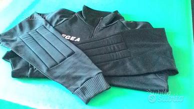 Maglia felpa nera portiere calcio Legea tg. L