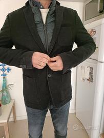 giacca uomo con inserto trapunta 