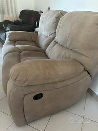 Divano 2 posti Recliner manuale testa - piedi