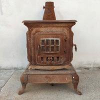 stufa in ghisa a legna 6 kw antica vintage