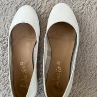 Ballerine pelle bianca n.38