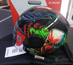 CASCO LS2 AIRFLOW 2 MOTO VISIERA OF616 HAPPY DREAM