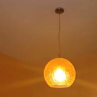 Lampadario sfera arancione