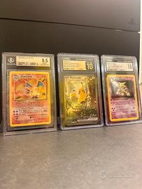 Carte Pokemon Charizard Pikachu Alakazam