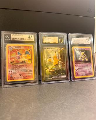 Carte Pokemon Charizard Pikachu Alakazam