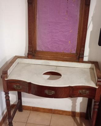 Toeletta Antiquariato con piano in marmo