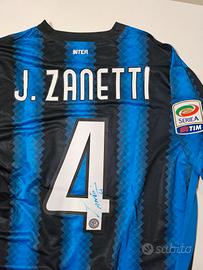 Maglia Inter Triplete ZANETTI autografata