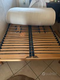 Rete a doghe con regolazione + materasso lattice