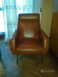 poltrone vintage anni 60 skai