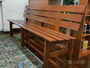 Panchina legno massello 200 cm