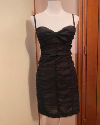 Abito in tulle goffrato