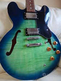 Epiphone ES335 DOT Deluxe Limited Edit. Aquamarine